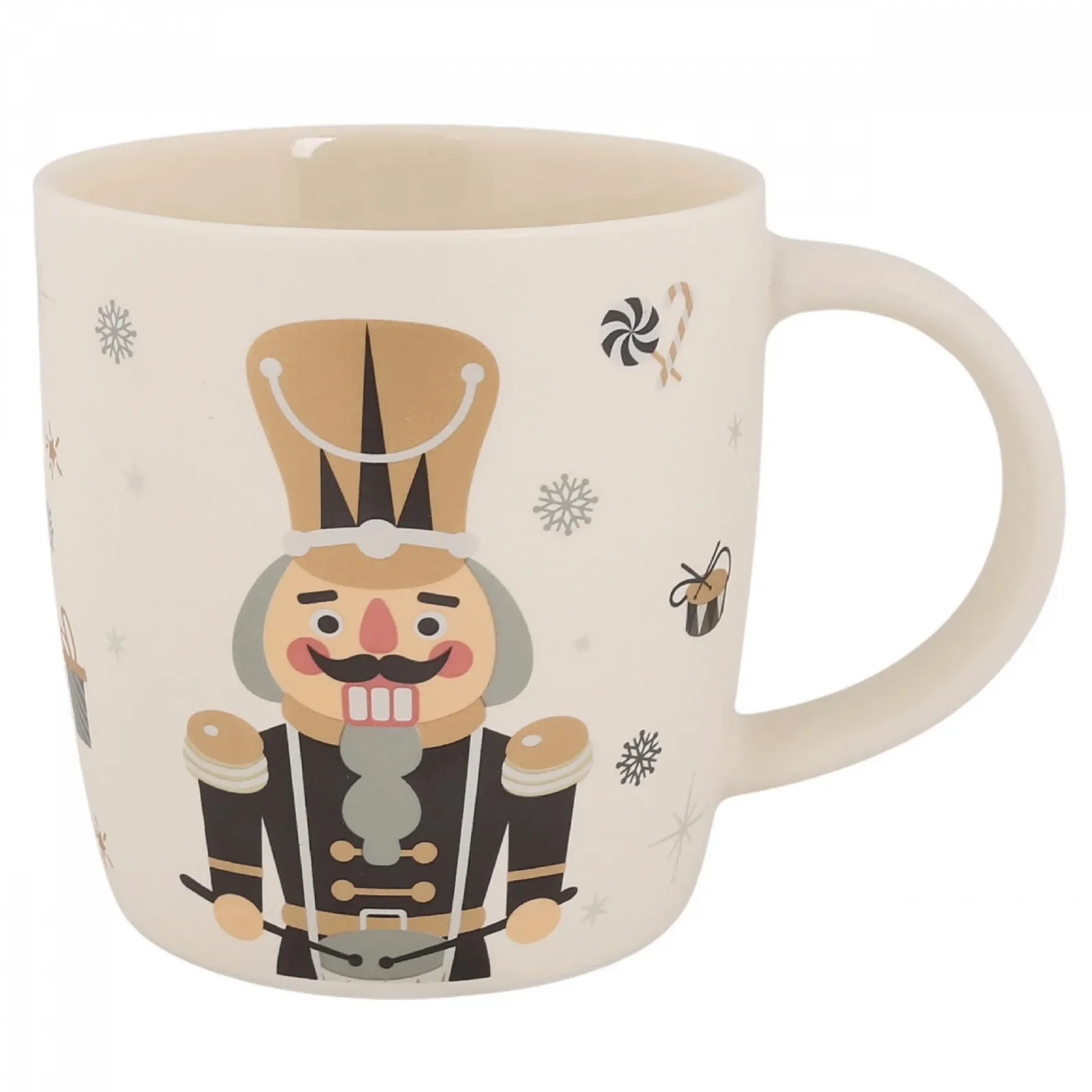 Різдвяна Кружка sarcia.eu Лускунчик - Упакована в подарункову коробку, кремова 365 мл (A), фото №1