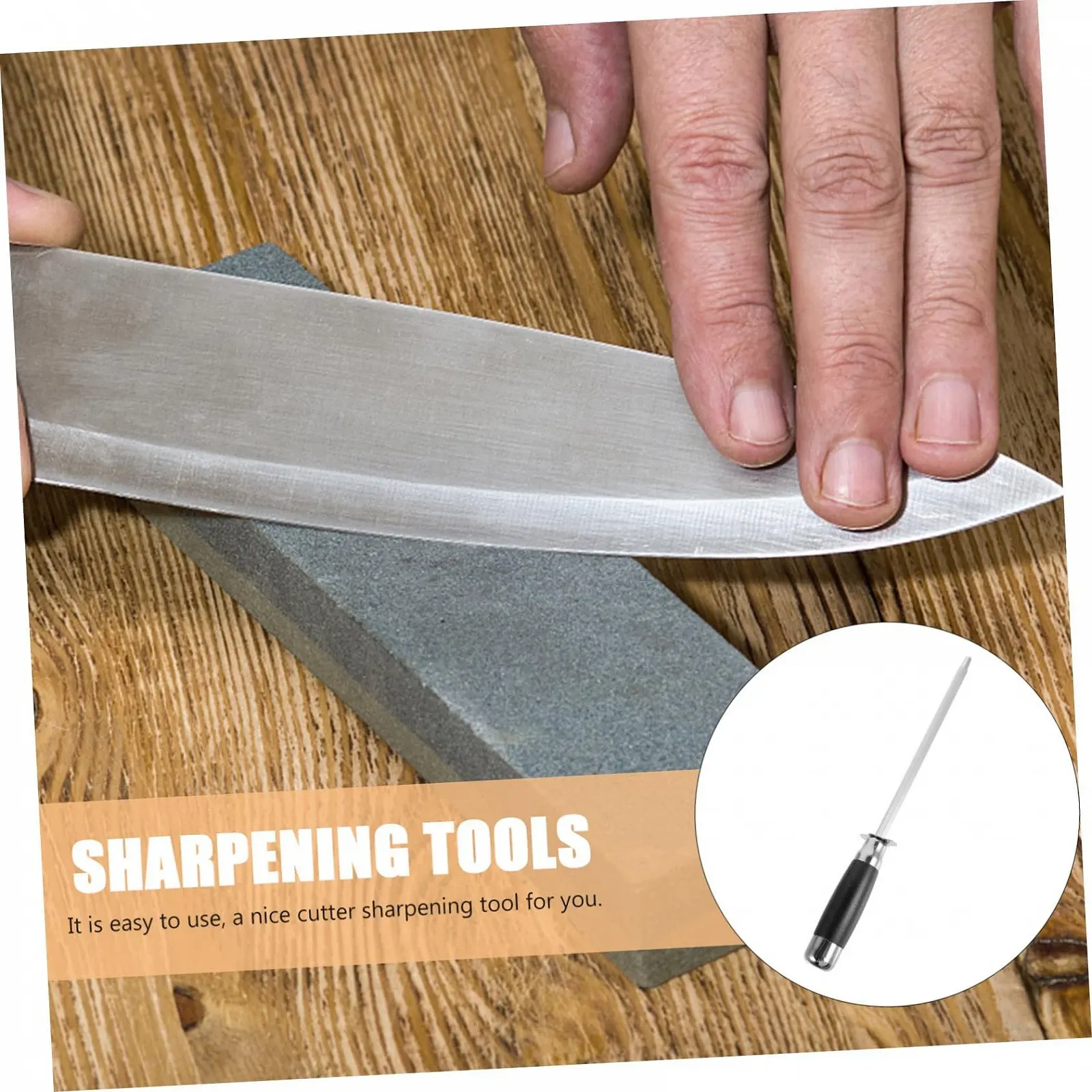 Мусат Ipetboom нержавеющая сталь эргономичная ручка закругленные углы серебристый, фото №7