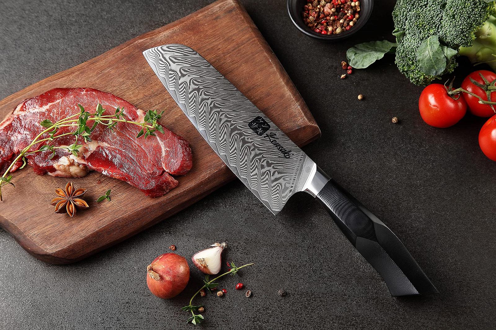 Набор ножей Kensaki Kona Series KEN-165 из 5 предметов из дамасской стали, фото №5