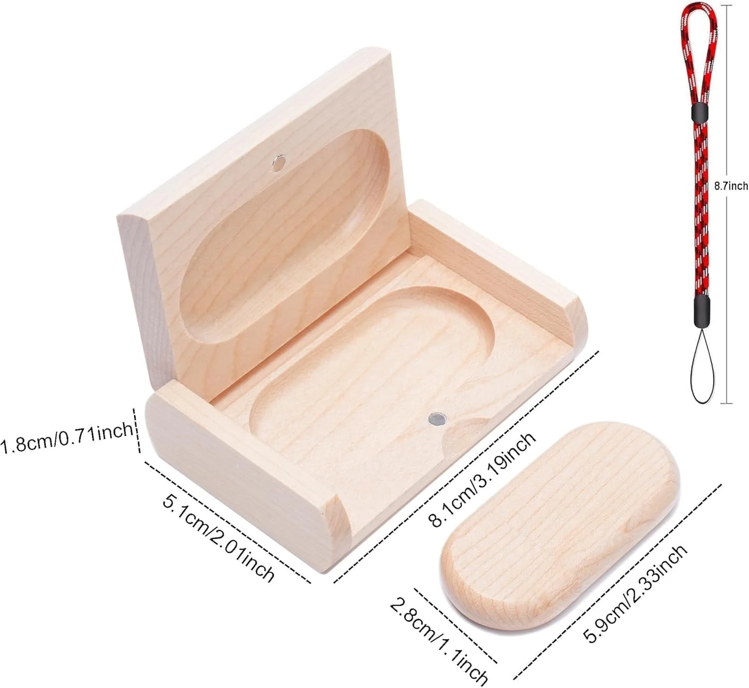USB-накопичувач Wooden 16ГБ USB 2.0 з дерев'яною коробкою, фото №5