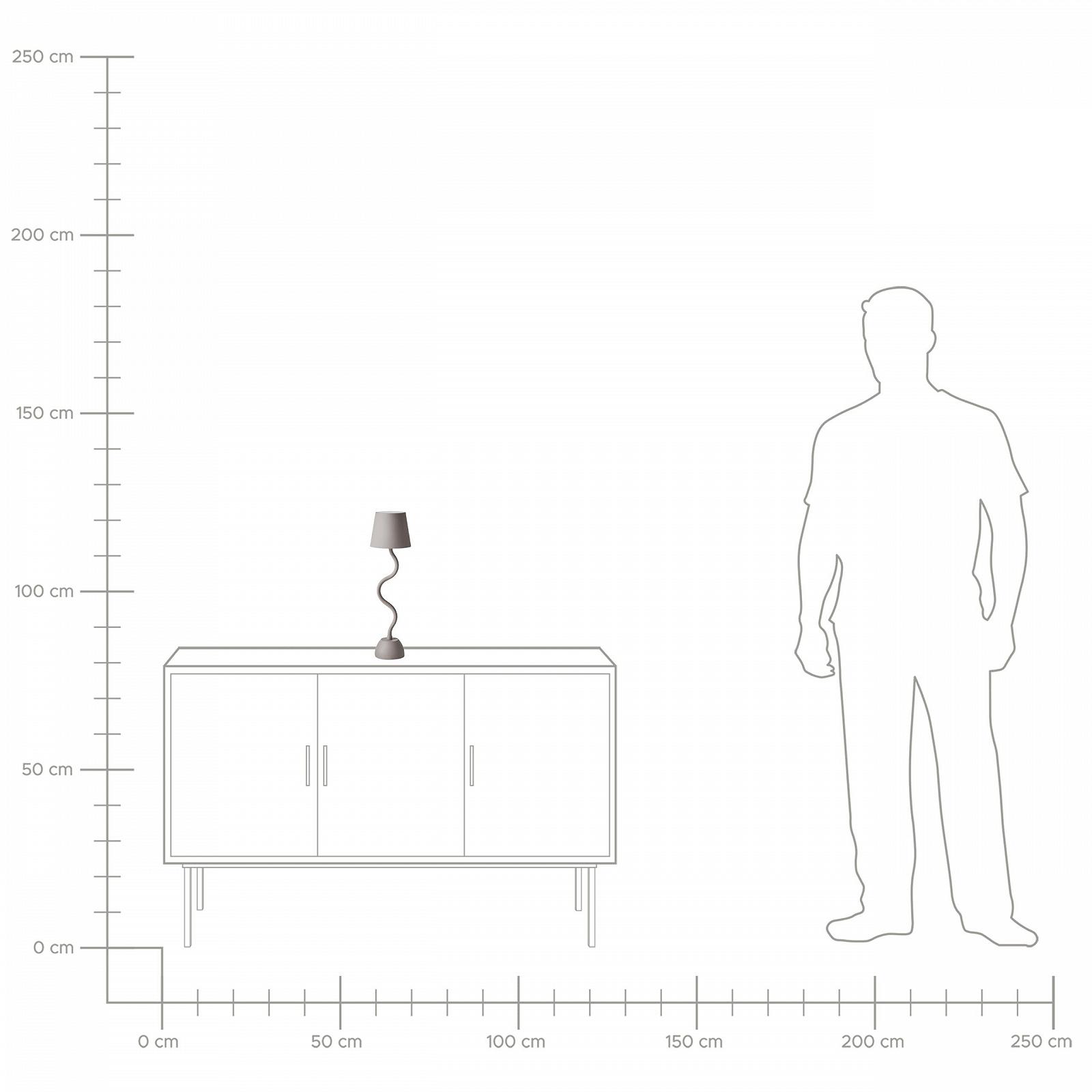 Настільна лампа Vouga Металева Акумуляторна Бездротова Сенсорна Бежева, фото №9