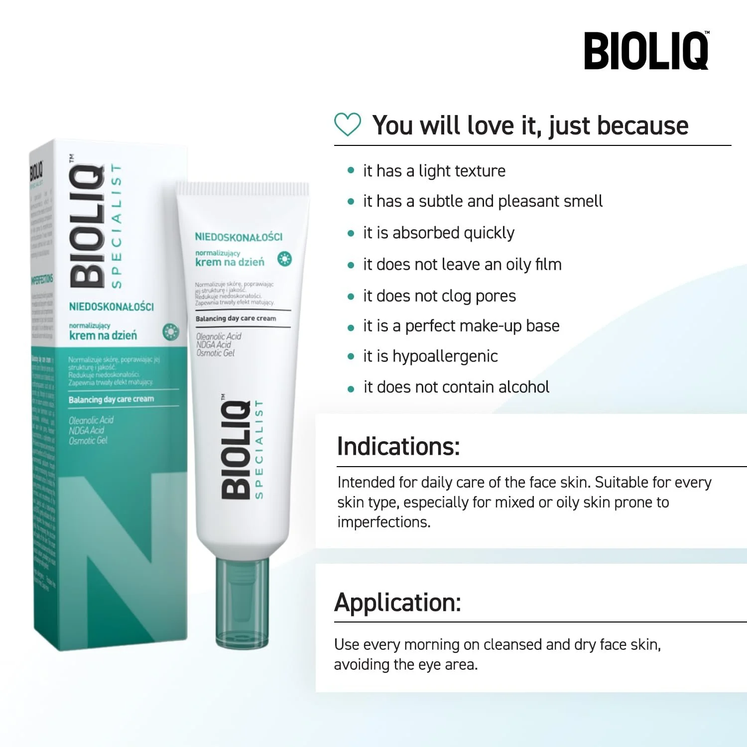 Денний крем Bioliq Specialist Detoxicating Normalizing для шкіри з акне 30 мл, фото №6 Денний крем Bioliq Specialist Detoxicating Normalizing для шкіри з акне 30 мл, фото №6