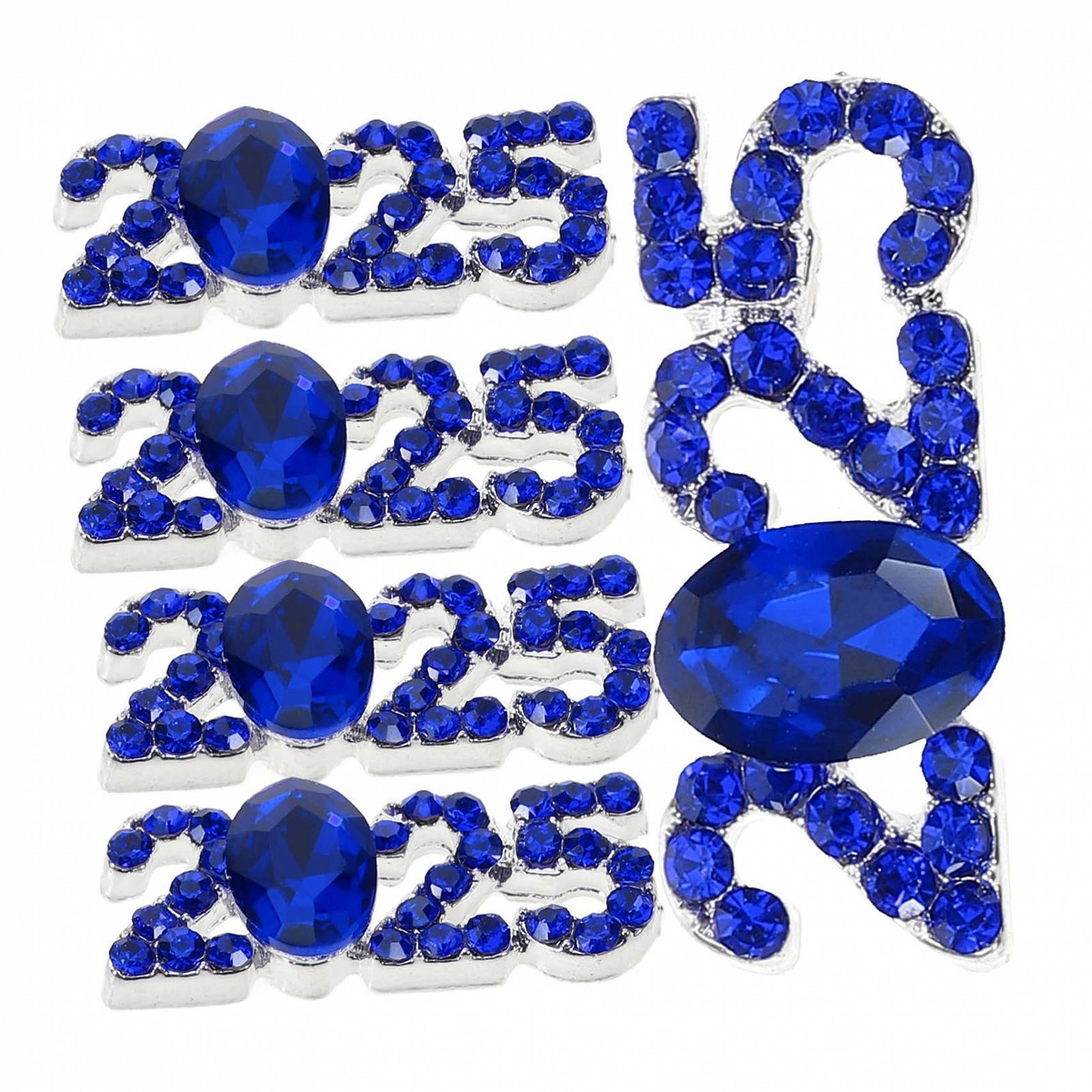 Украшения для ногтей COHEALI 2025, 10 шт., 3D подвески для маникюра в форме чисел, блестки и шармы, фото №4