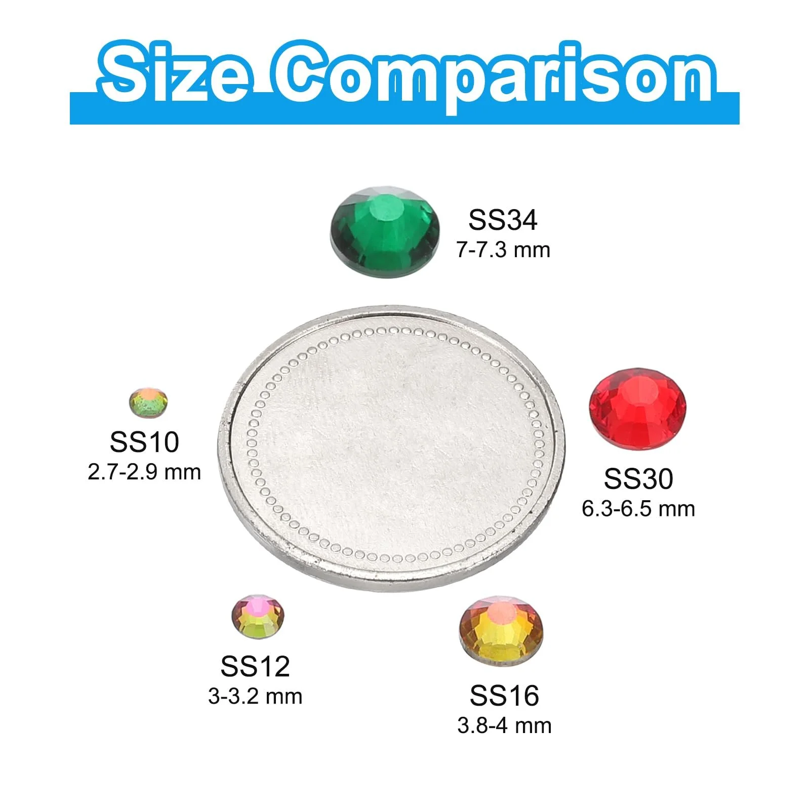 Стрази Скло SS10 Лотос Пурпуровий Фіолетовий Зелений, 1440 шт, фото №3