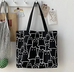 Модный черный женский шоппер на плечо synthetic.ua - Фото 1