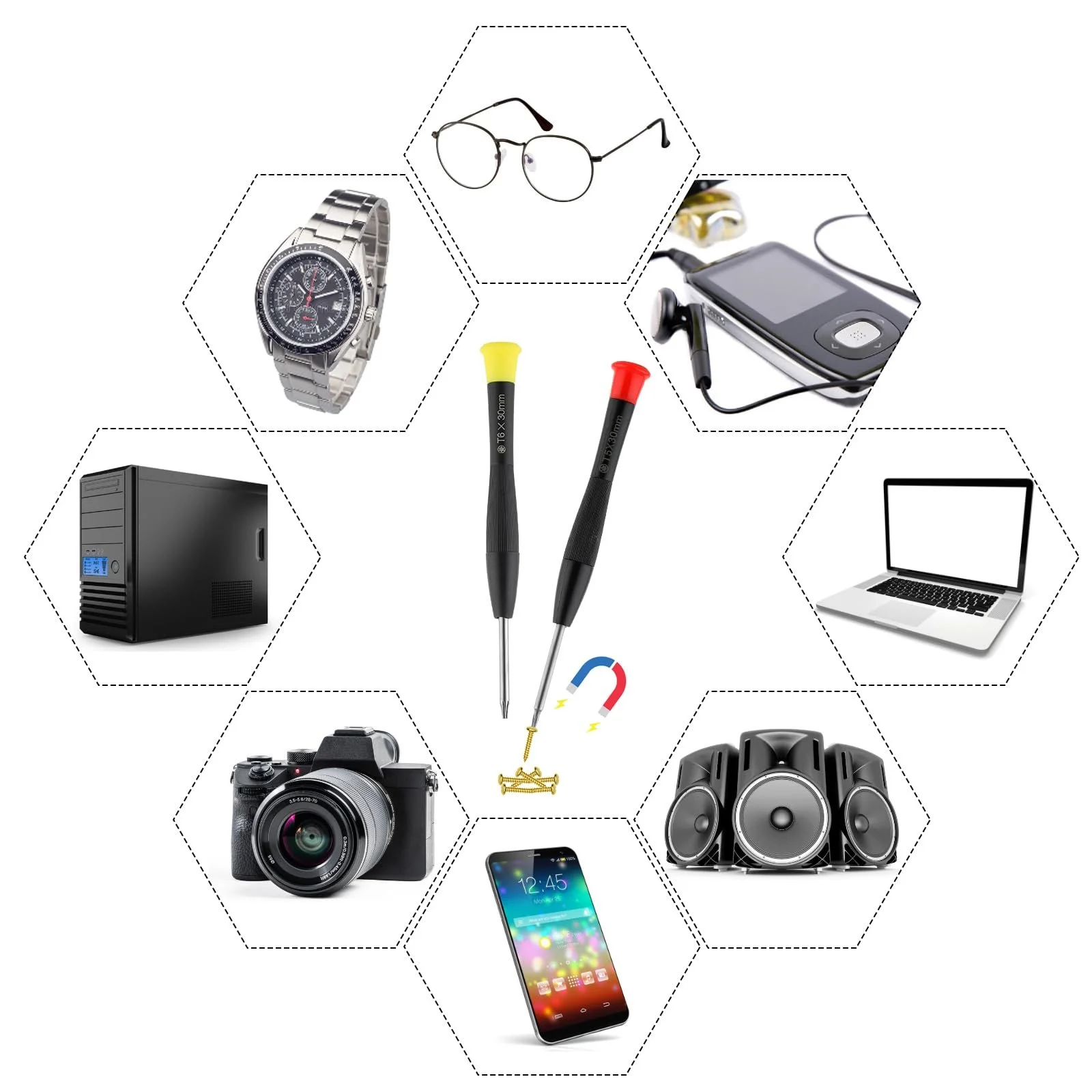 Набір викруток JAKEMY 29 шт. міні магнітний для ремонту гаджетів, фото №4