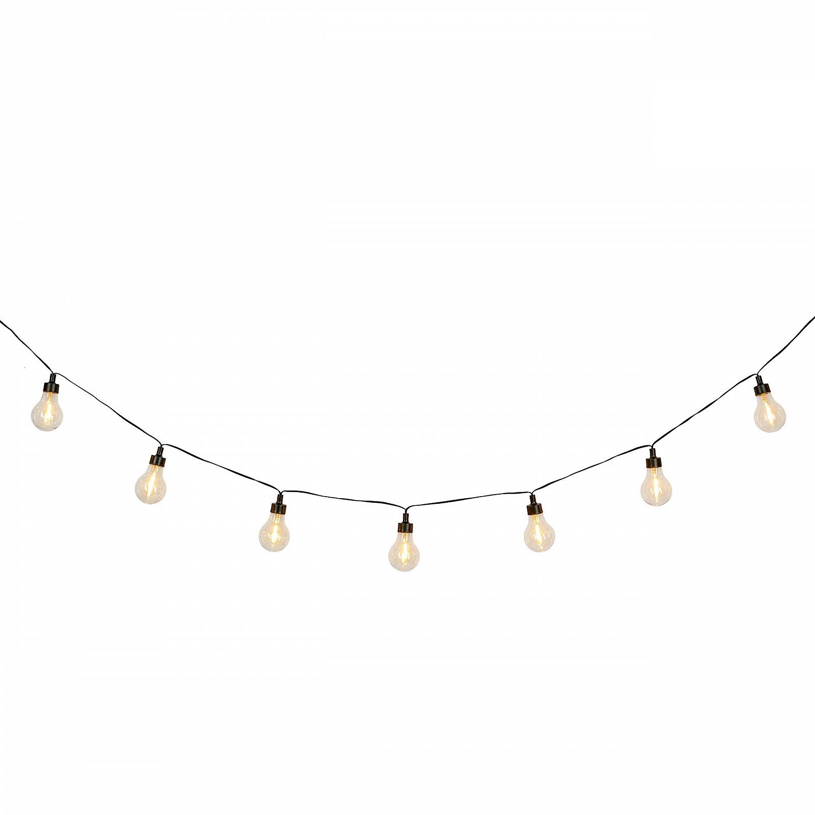 Гірлянда Lights4fun 20 LED Сонячна для вечірок, вулична, ретро, кульки, фото №8