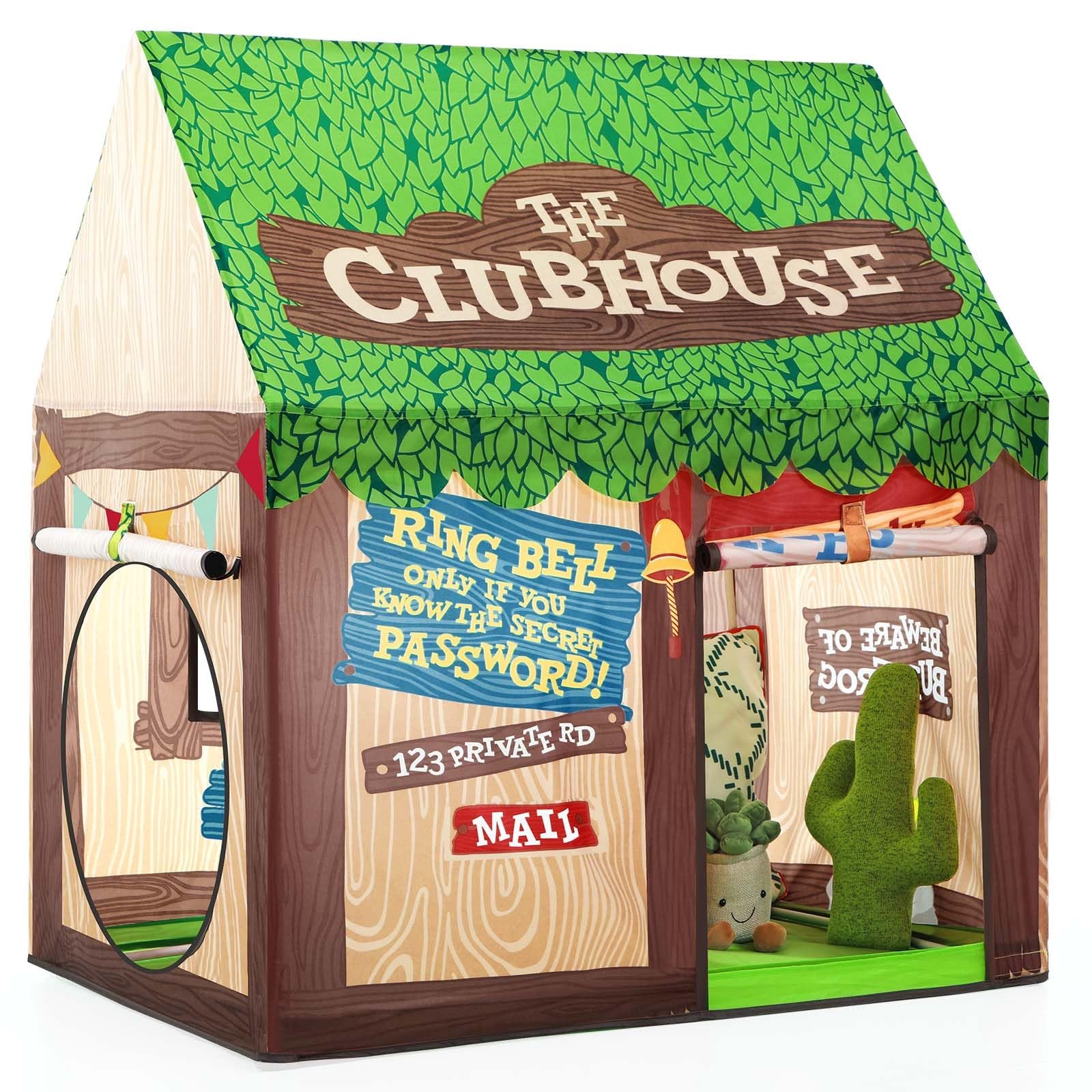 Игровой домик SweHouse Детский для помещения с дверцей и окнами Зеленый, фото №2