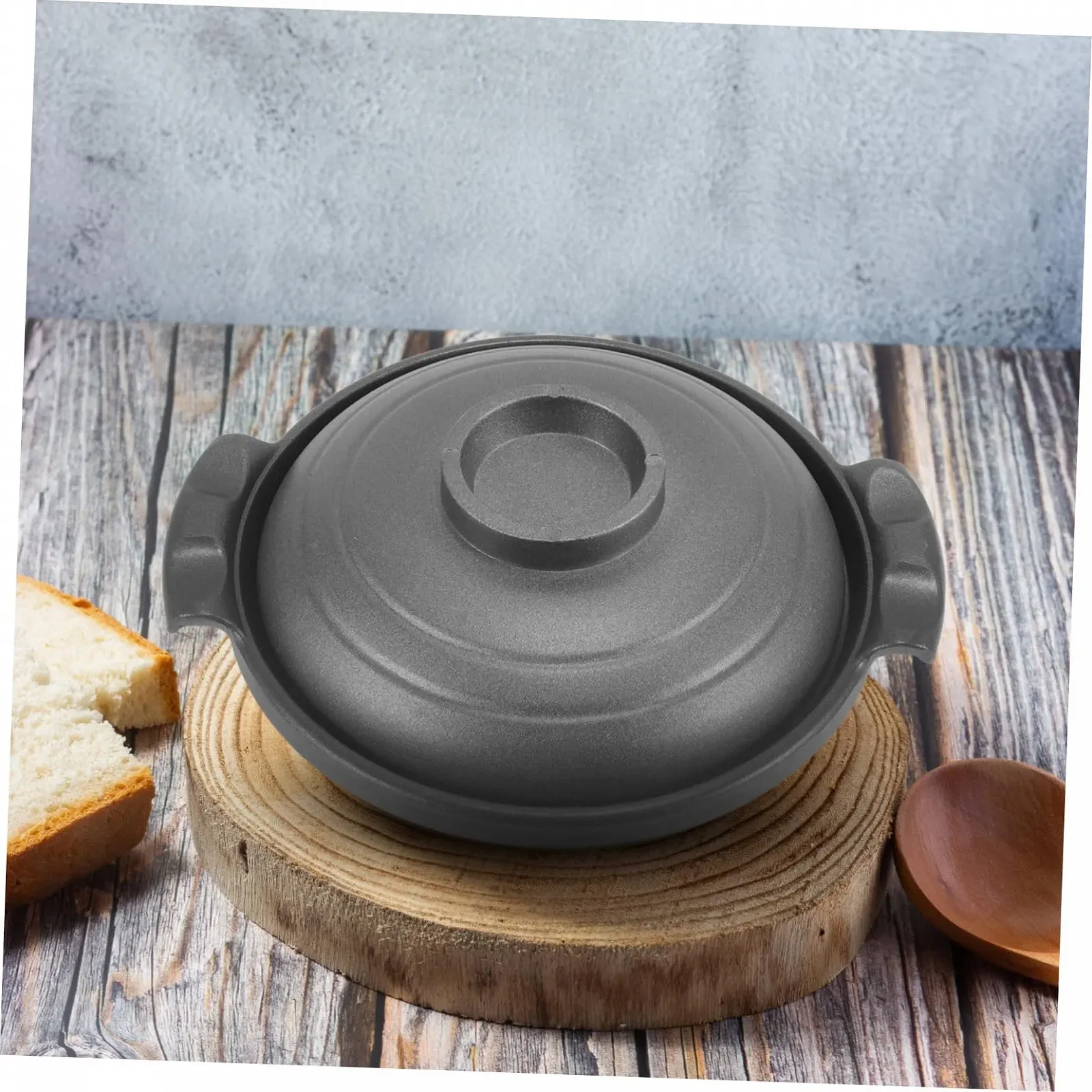 Кастрюля для тушения VALICLUD керамическая с двойной ручкой антипригарная, фото №6