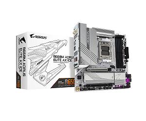 Материнська плата Gigabyte B650M Aorus Elite AX Ice Socket AM5 - Фото 1
