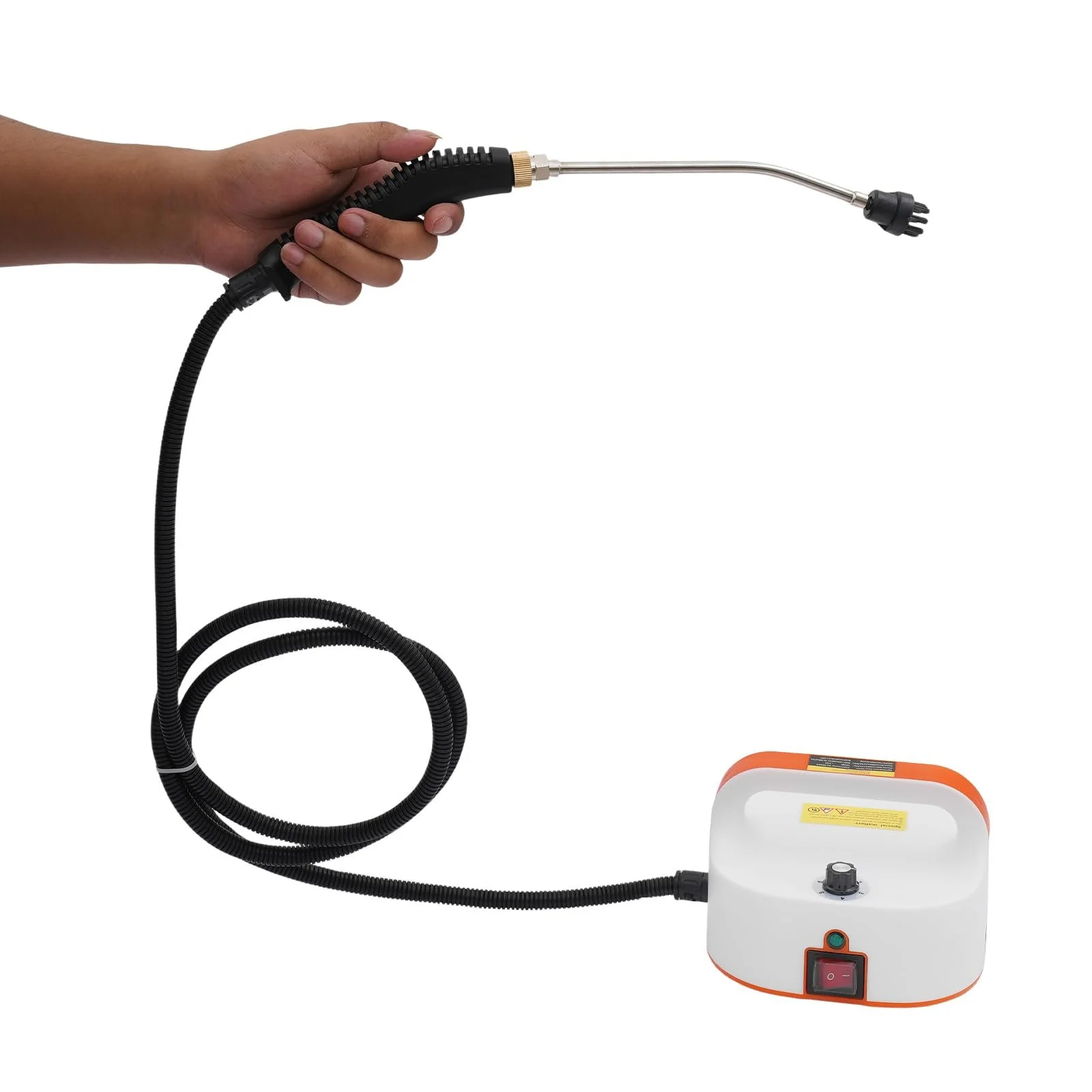 Пароочисник 3800 W портативний високотемпературний Помаранчевий Білий, фото №6