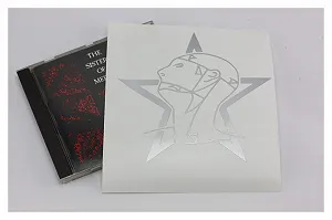 Наклейка Sisters of Mercy Head & Star 10 x 10 см Біла матова - Фото 1