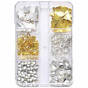 Шарм для нігтів Метелики (порожнисті) Прикраса для нігтів Серце - Фото 1