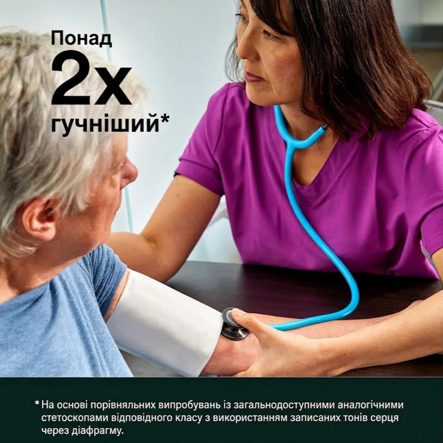 Стетоскоп 3M Littmann Classic III 69см Чорний, фото №4
