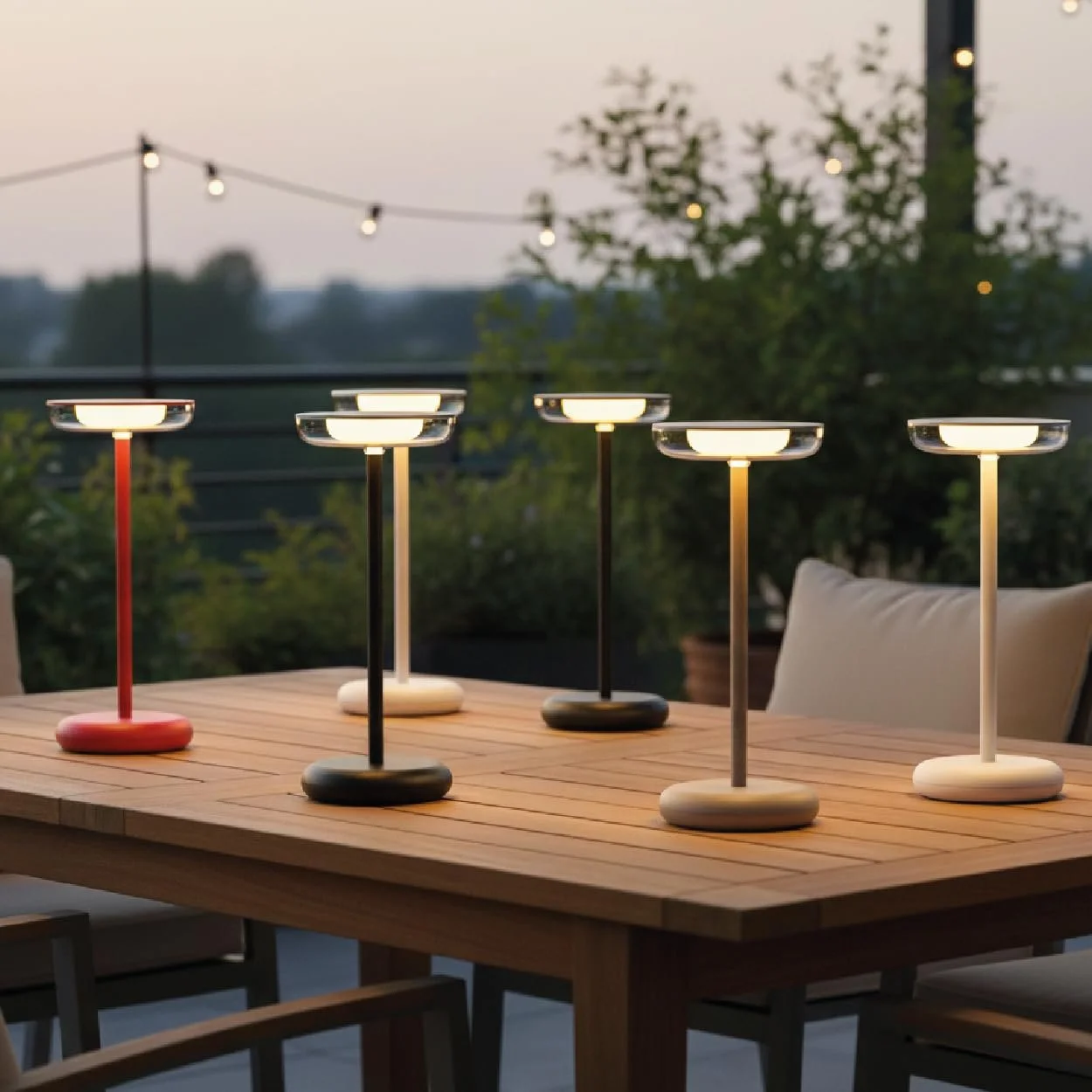 Настільна лампа Mykonos LED акумуляторна IP44 Сенсорна Зелена, фото №9