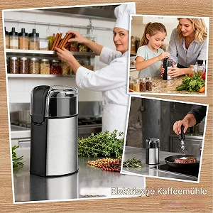 Кофемолка Automatic Kitchen Aid Электрическая Мельница для Специй synthetic.ua - Фото 1