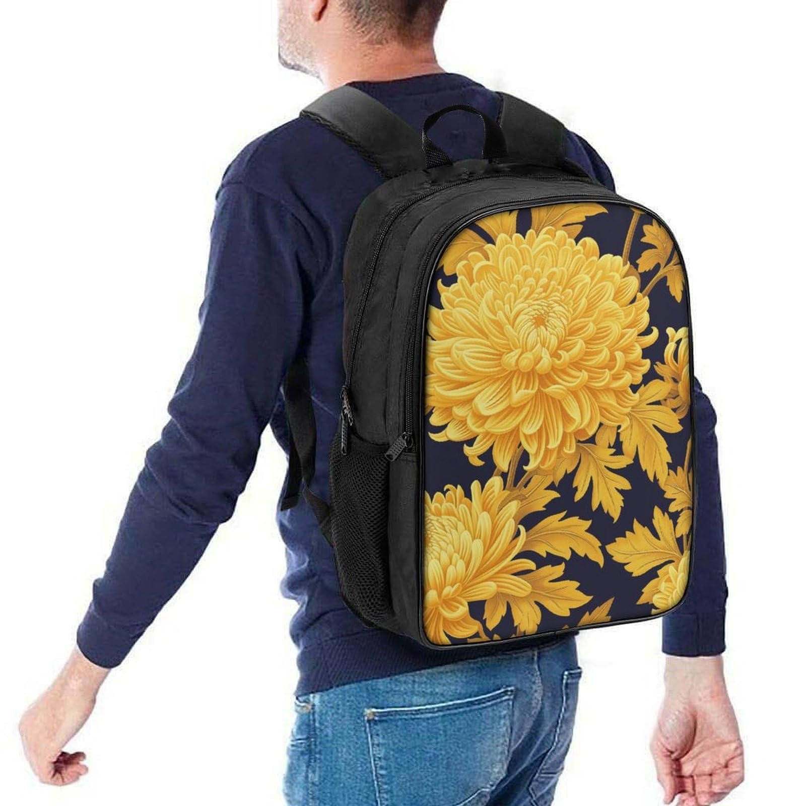 Ранець Chrysanthemum RSIUUODNF для дівчаток-підлітків, шкільний рюкзак, початкова школа, дитячий шкільний портфель, повсякденні рюкзаки, шкільна сумка 40x28x16 см, фото №5