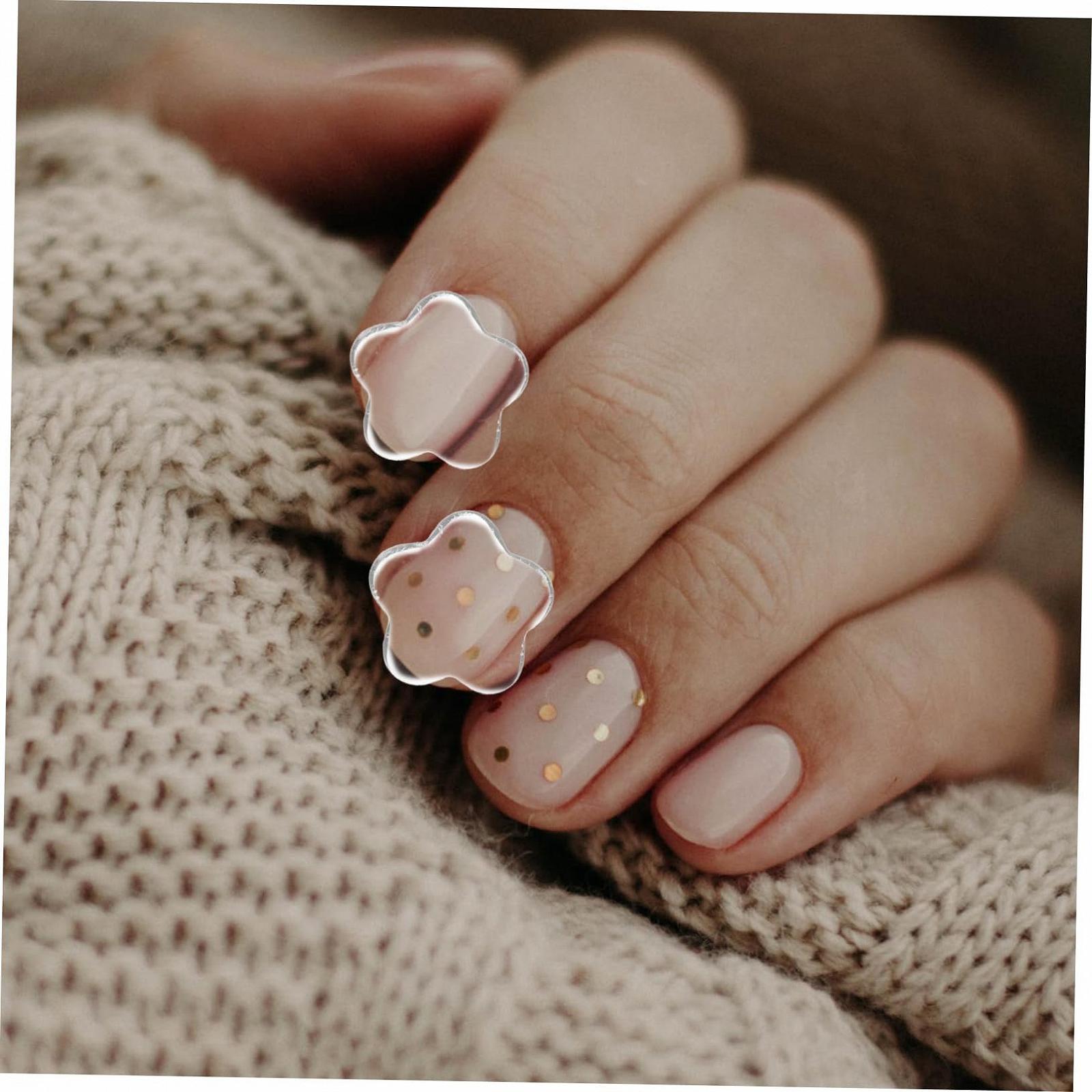 Аксессуары для ногтей Happyyami 40 шт., стразы, ювелирные изделия для маникюра, DIY подвески для ногтей, украшения для ногтей, подвески для ногтей, аксессуары для ногтей, неровные стеклянные стразы, фото №6