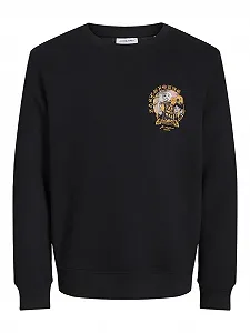 Толстовка JACK&JONES JUNIOR Jjskull Rock Sweat Crew Neck Jnr для хлопчиків - Фото 1