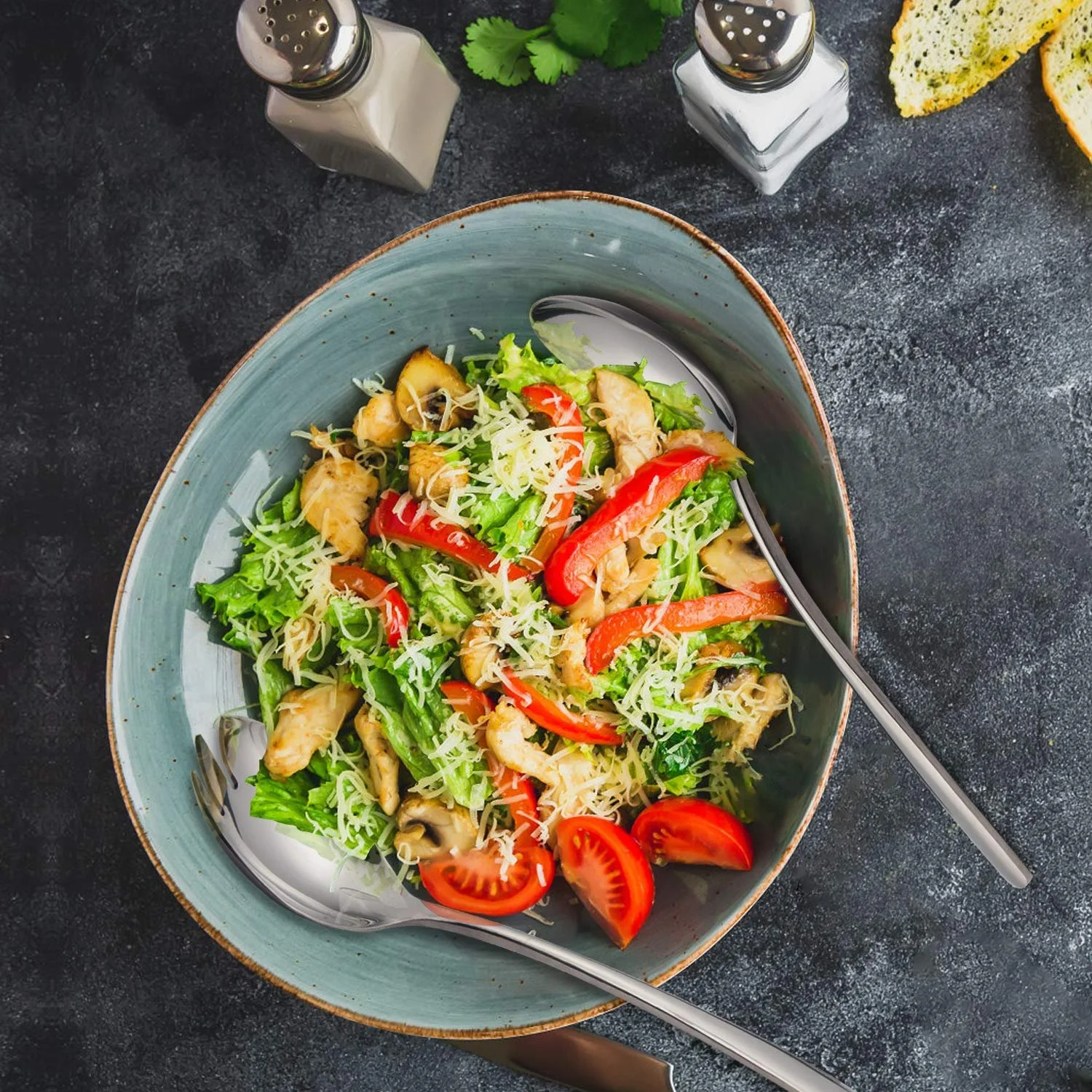 Ложка/Вилка для салату Bon 20 см, нержавіюча сталь 304, фото №7