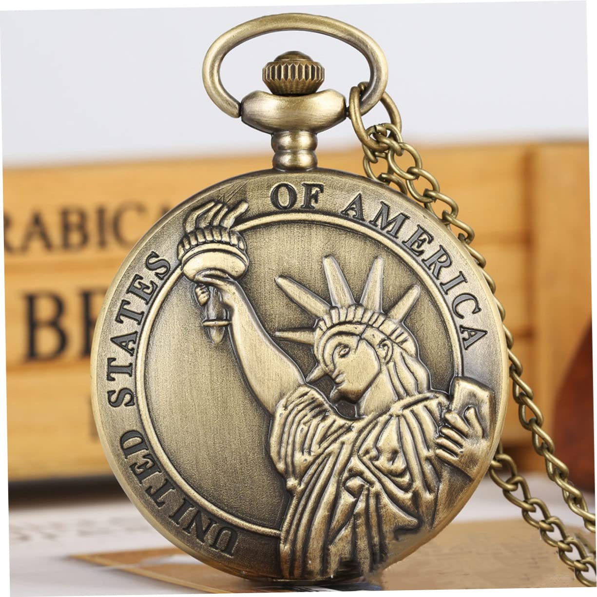 Кишеньковий годинник WRITWAA Retro Quartz Antique зі сплаву, фото №5