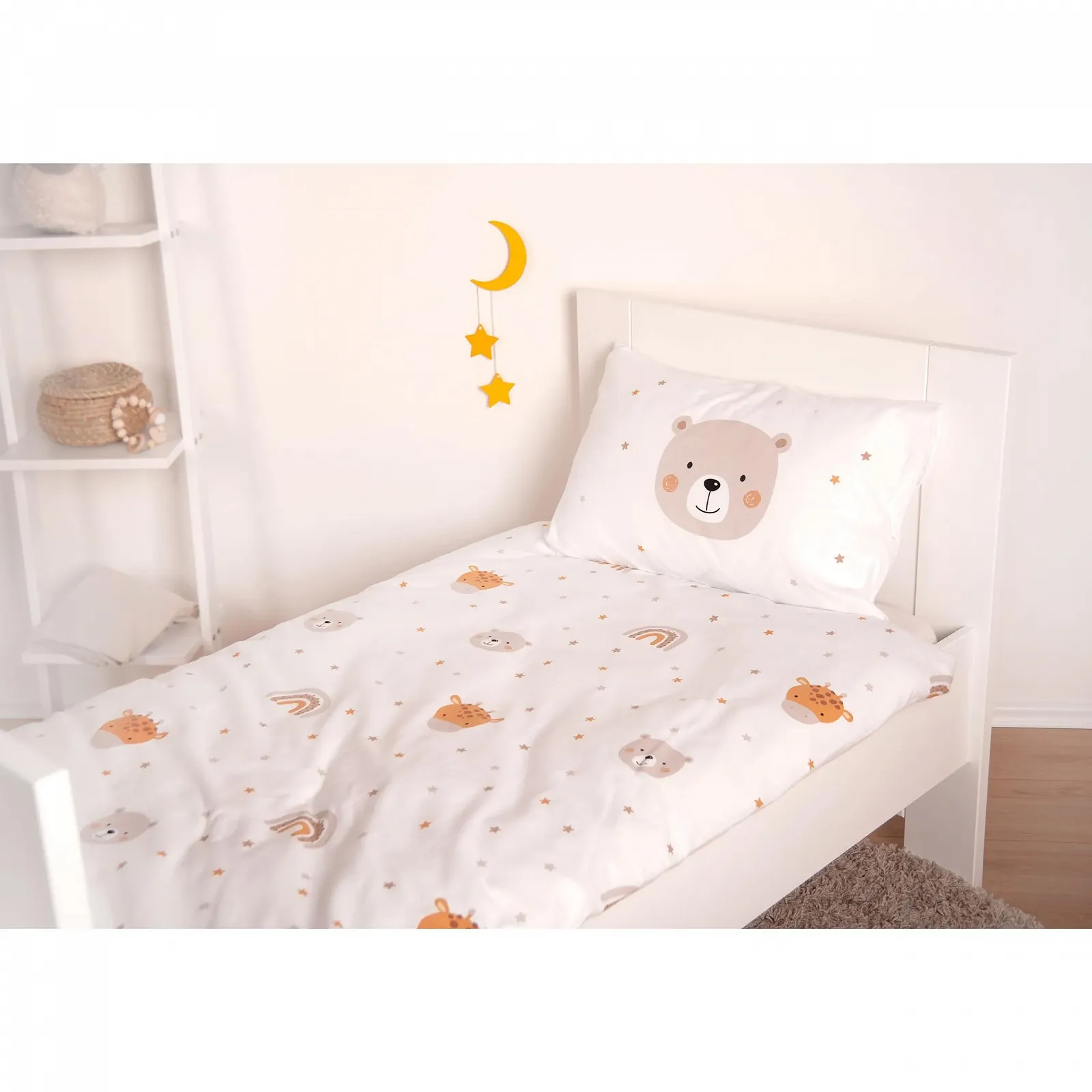 Постільна білизна Дитяча Herding babybest Little Friends Winter 40 x 60 см, 100 x 135 см Біла, фото №3
