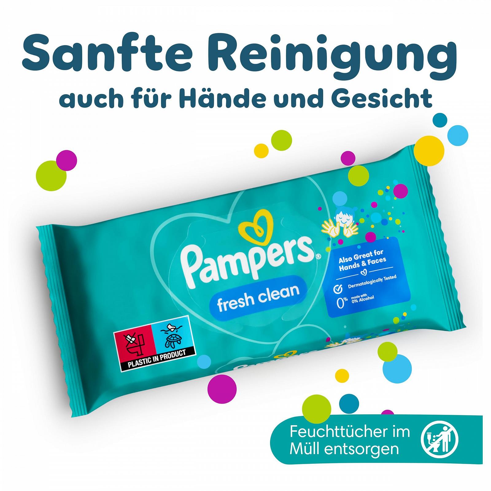 Серветки влажные Pampers Fresh Clean 624 шт, фото №2