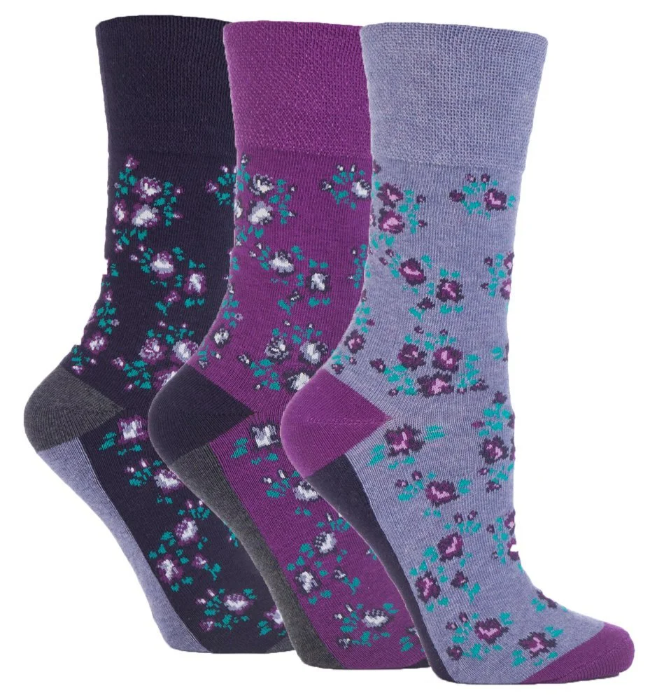 Носки Patterned Sock Shop Gentle Grip, 3 пары, Размер UK 4-8, EUR 37-42 (GG57), фото №1