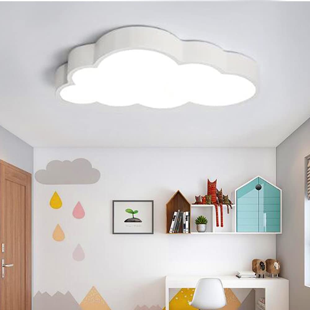 Светильник потолочный Wolken современный с регулировкой яркости LED детская акриловая люстра 50 см, фото №3