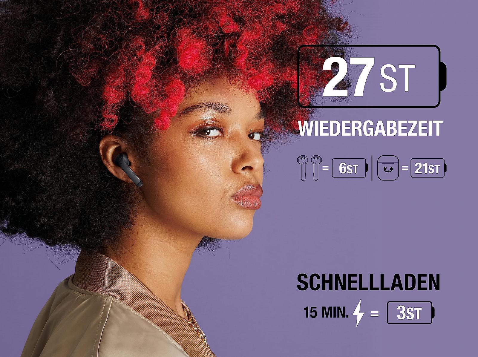 Беспроводные наушники Fresh 'n Rebel Twins 3+ In-Ear Bluetooth Storm Grey, фото №2