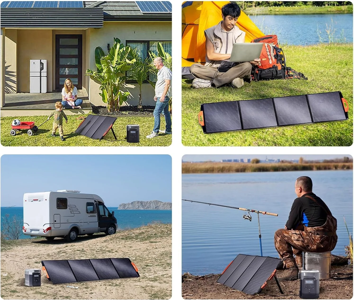 Портативная солнечная панель VEVOR S200 200W Foldable Monocrystalline ETFE, фото №4 Портативная солнечная панель VEVOR S200 200W Foldable Monocrystalline ETFE, фото №4