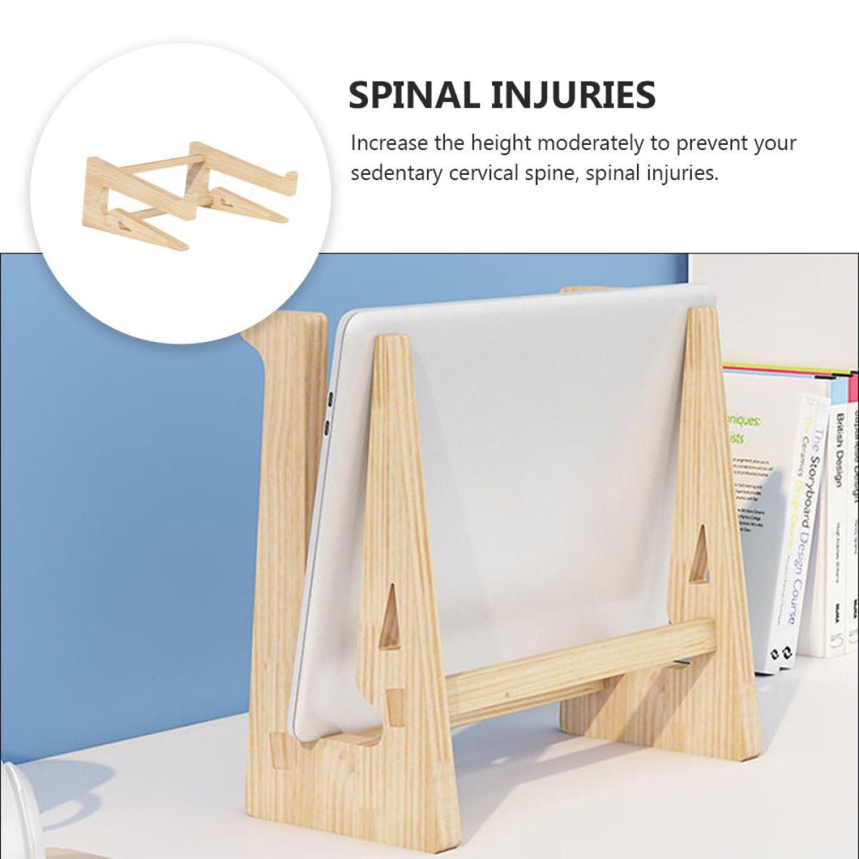 Підставка для ноутбука Artibetter Дерев'яна. Регульована. Ергономічна, фото №9 Підставка для ноутбука Artibetter Дерев'яна. Регульована. Ергономічна, фото №9