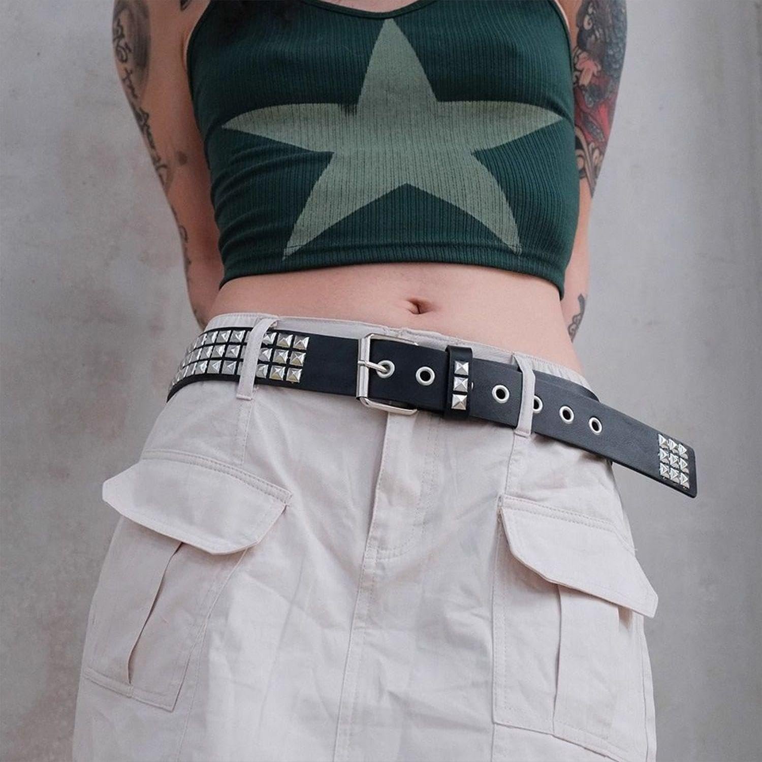 Ремінь LSYYSL Punk 2 шт, Модний ремінь, Декоративний, фото №6