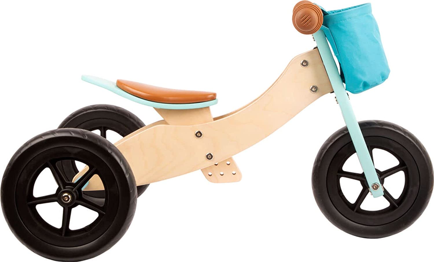 Беговел Small Foot 11609 Trike Maxi 2 в 1 Бирюзовый, фото №3