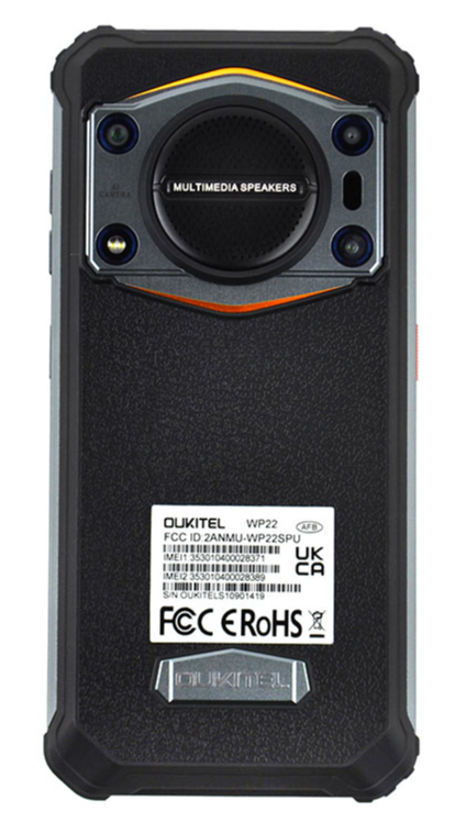 Смартфон 6.58" OUKITEL WP22 8/256Gb 4G 2-SIM NFC 48/16Мп 8 ядер Android 13 Black, фото №3 Смартфон 6.58" OUKITEL WP22 8/256Gb 4G 2-SIM NFC 48/16Мп 8 ядер Android 13 Black, фото №3