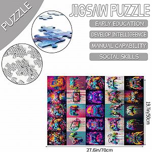 Пазл Tucocoo Video Game Watercolour 1000 деталей synthetic.ua - Фото 1