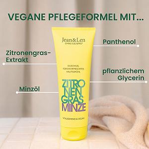 Гель для душа Jean & Len Lemongrass & Mint ревитализирующий 250 мл synthetic.ua - Фото 1