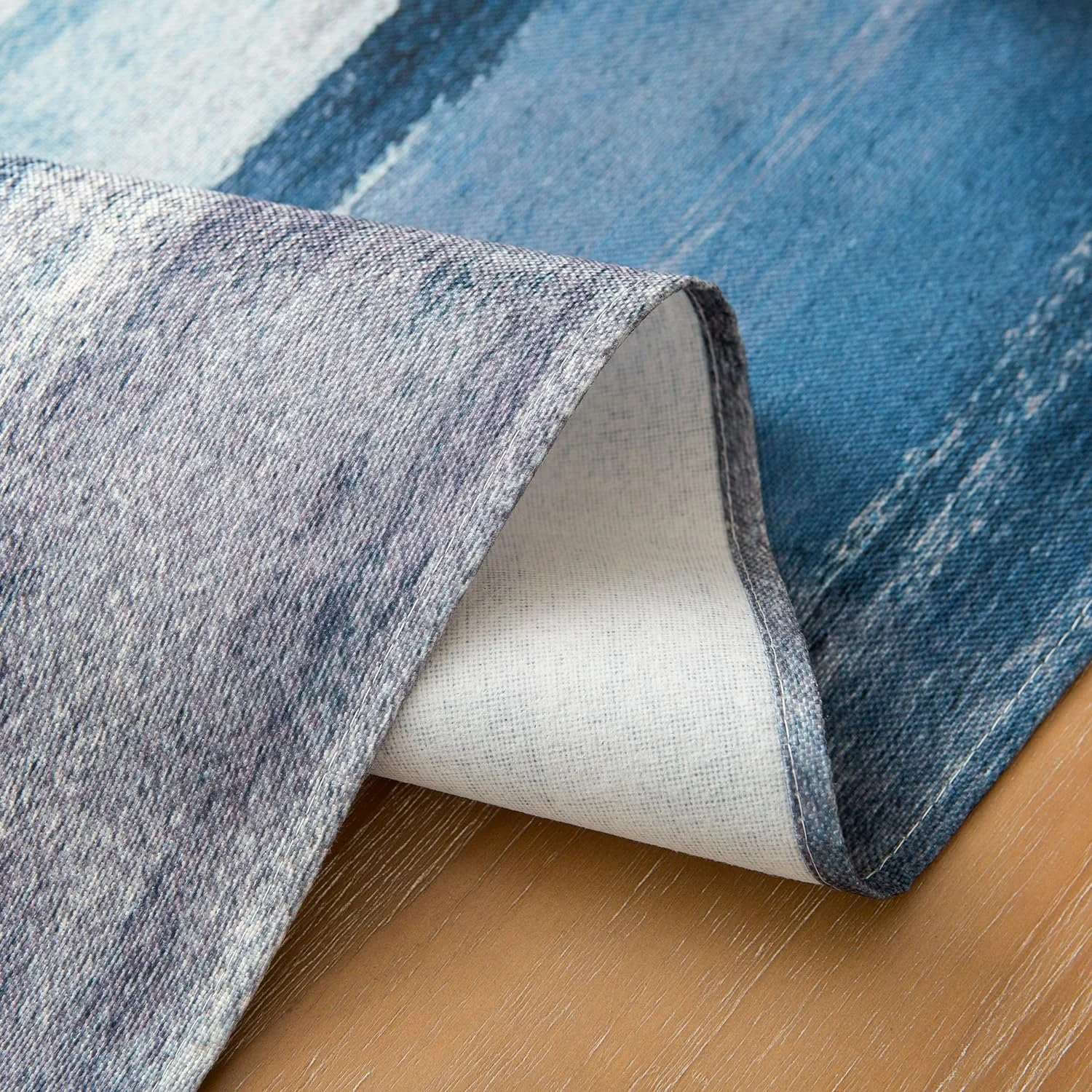 Ранер для столу Blue Grey Spring Flower Modern Linen Abstract Art Painting 33 x 183 см, фото №7