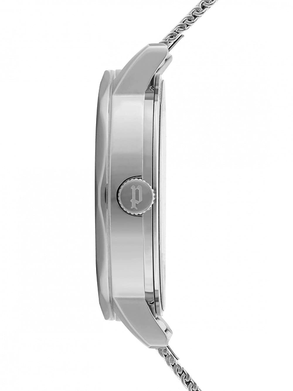 Женские аналоговые кварцевые часы Police PL16074MS.04MM серебристые с браслетом из нержавеющей стали, фото №3