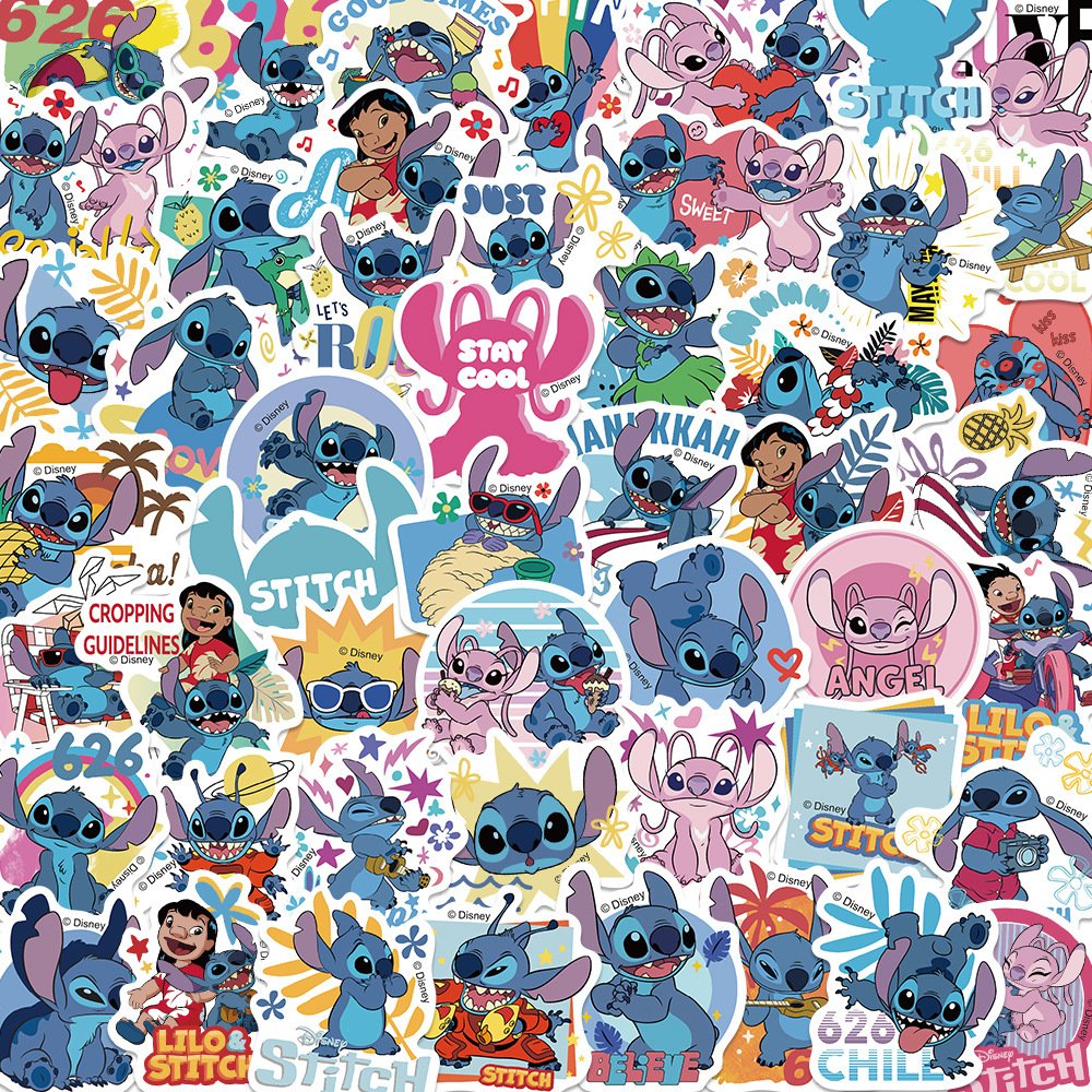 Стікери Ліло та Стіч Lilo & Stitch стікерпак наклейки набір наклейок 50 шт nak_69, фото №4