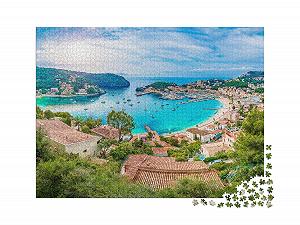 Пазл puzzleYOU Mallorca Puzzle Collection Panoramic View of Porte de Soller, Palma Mallorca, Spain 2000 элементов synthetic.ua - Фото 1