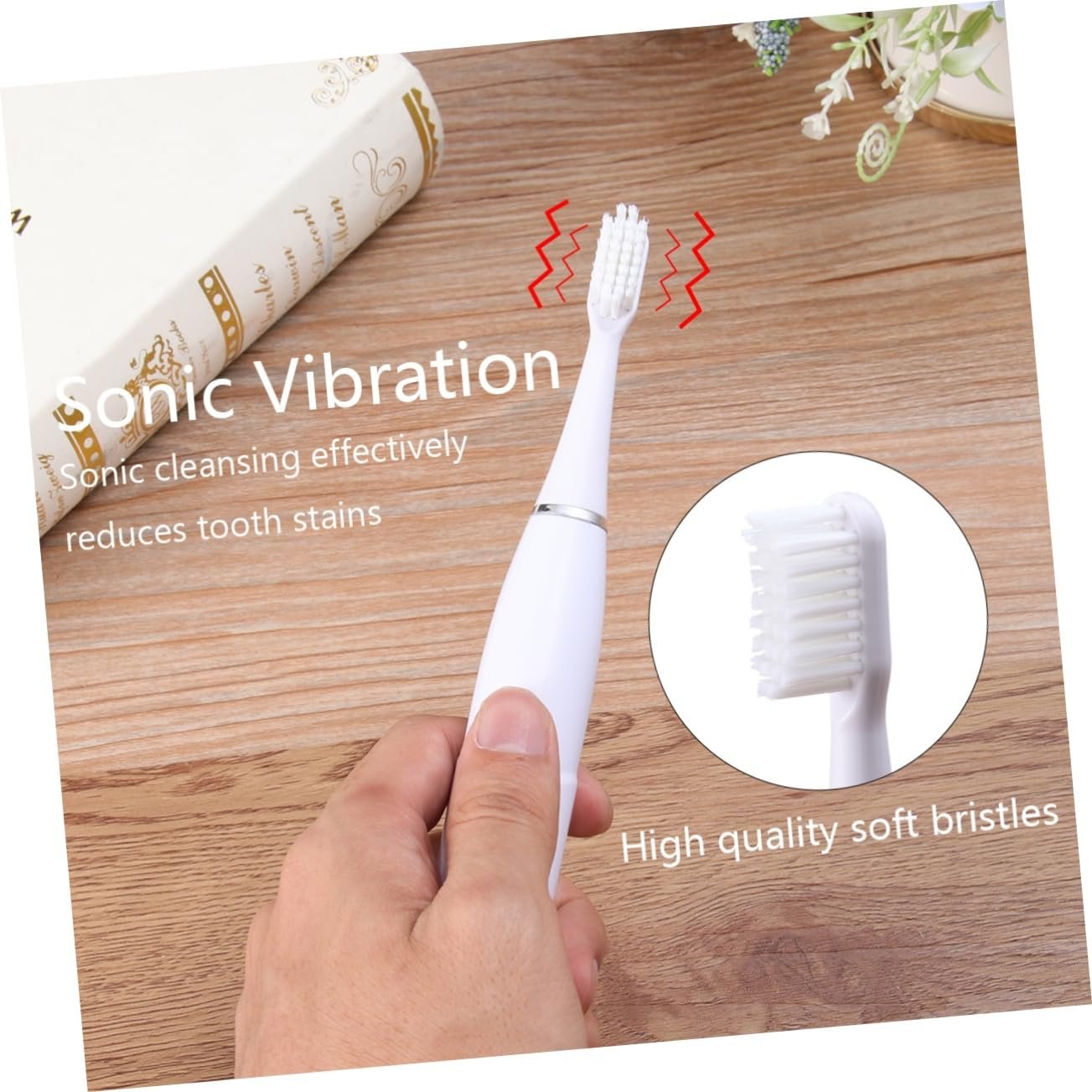 Електрична зубна щітка Gatuida USB Rechargeable White, фото №7