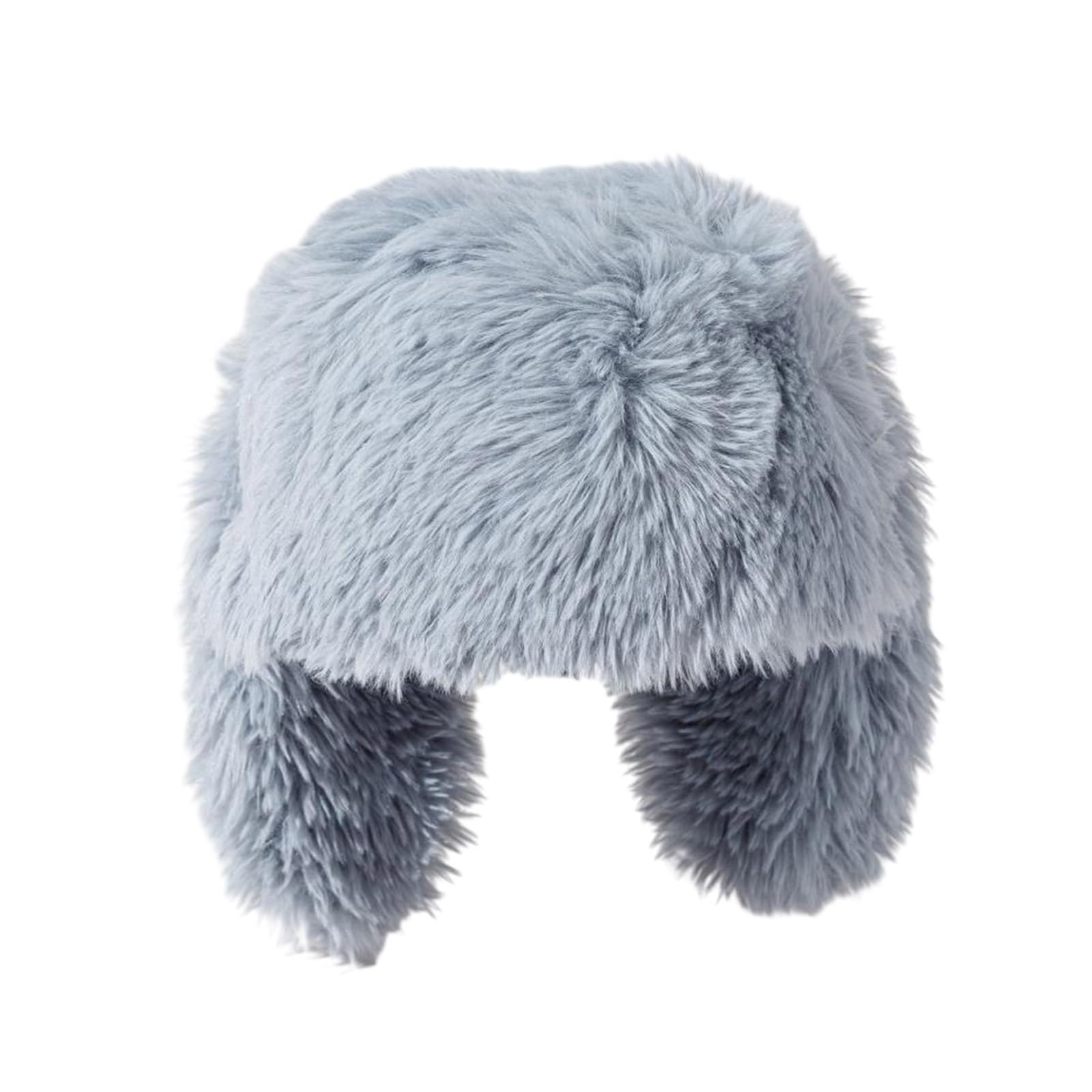 Шапка з плюшевими заячими вушками для дівчинки, зимова, фото №5 Шапка з плюшевими заячими вушками для дівчинки, зимова, фото №5