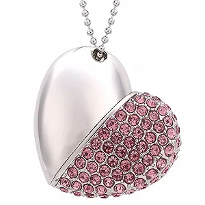 Купити USB-накопичувач Crystal Heart Shape 64 GB USB 3.0 High Speed - Фото 1 USB-накопичувач Crystal Heart Shape 64 GB USB 3.0 High Speed - Фото 1