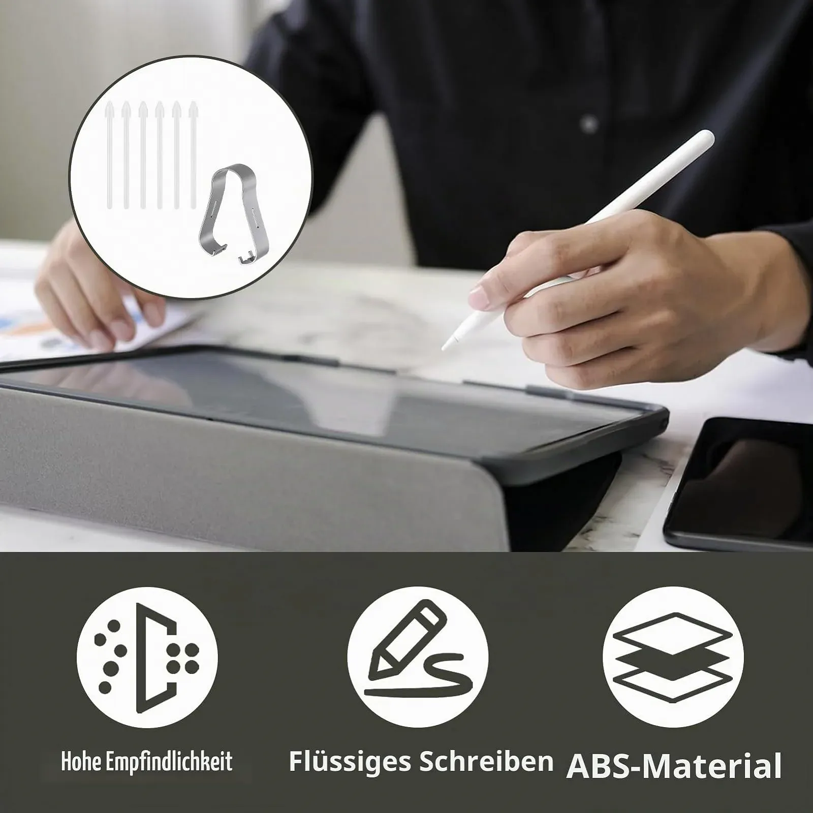 Наконечники для стилуса Samsung S Pen Replacement Tips 5 шт. з пінцетом, фото №4 Наконечники для стилуса Samsung S Pen Replacement Tips 5 шт. з пінцетом, фото №4