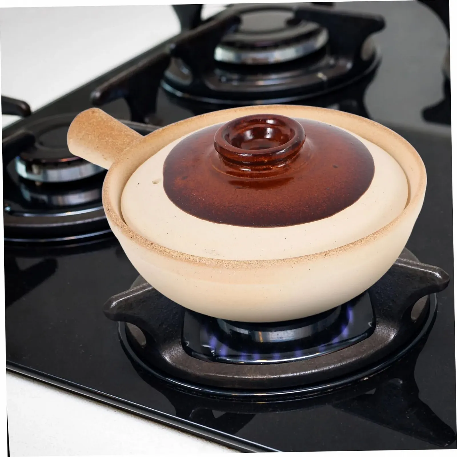 Горщик VALICLUD теракотовий керамічний з кришкою для духовки супів та тушкування компактний, фото №8