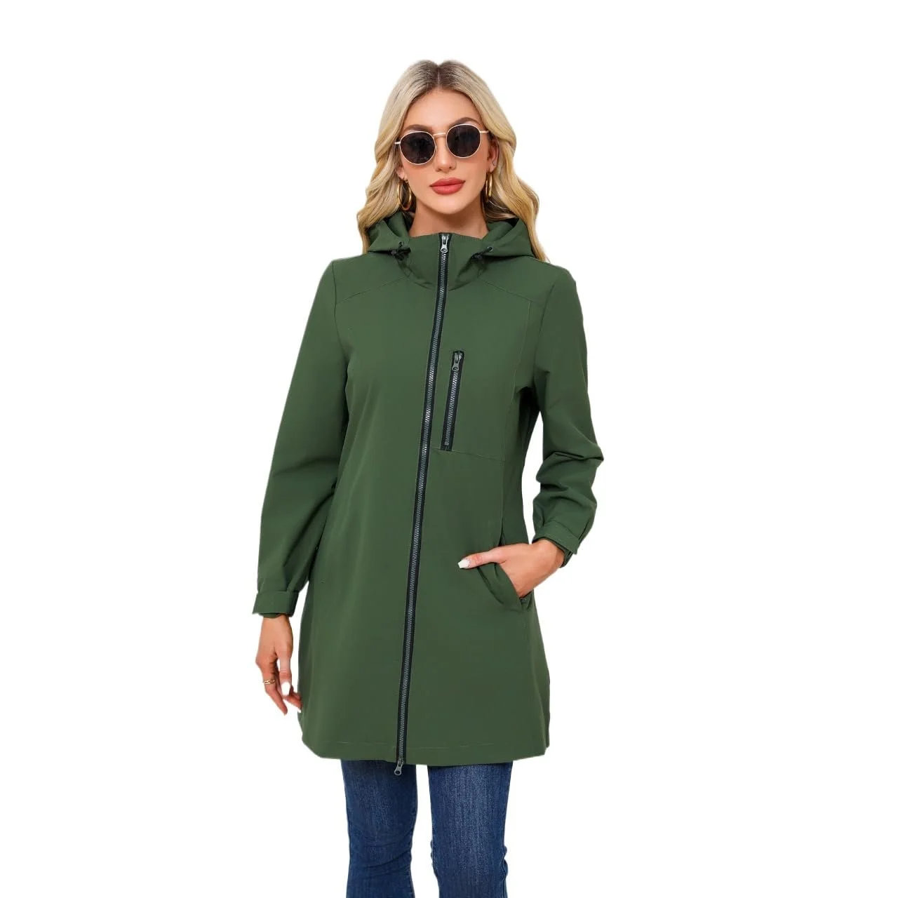 Куртка GITVIENAR Женская спортивная для активного отдыха с капюшоном, длинными рукавами, водонепроницаемая, свободного кроя, ветрозащитная, фото №1 Куртка GITVIENAR Женская спортивная для активного отдыха с капюшоном, длинными рукавами, водонепроницаемая, свободного кроя, ветрозащитная, фото №1