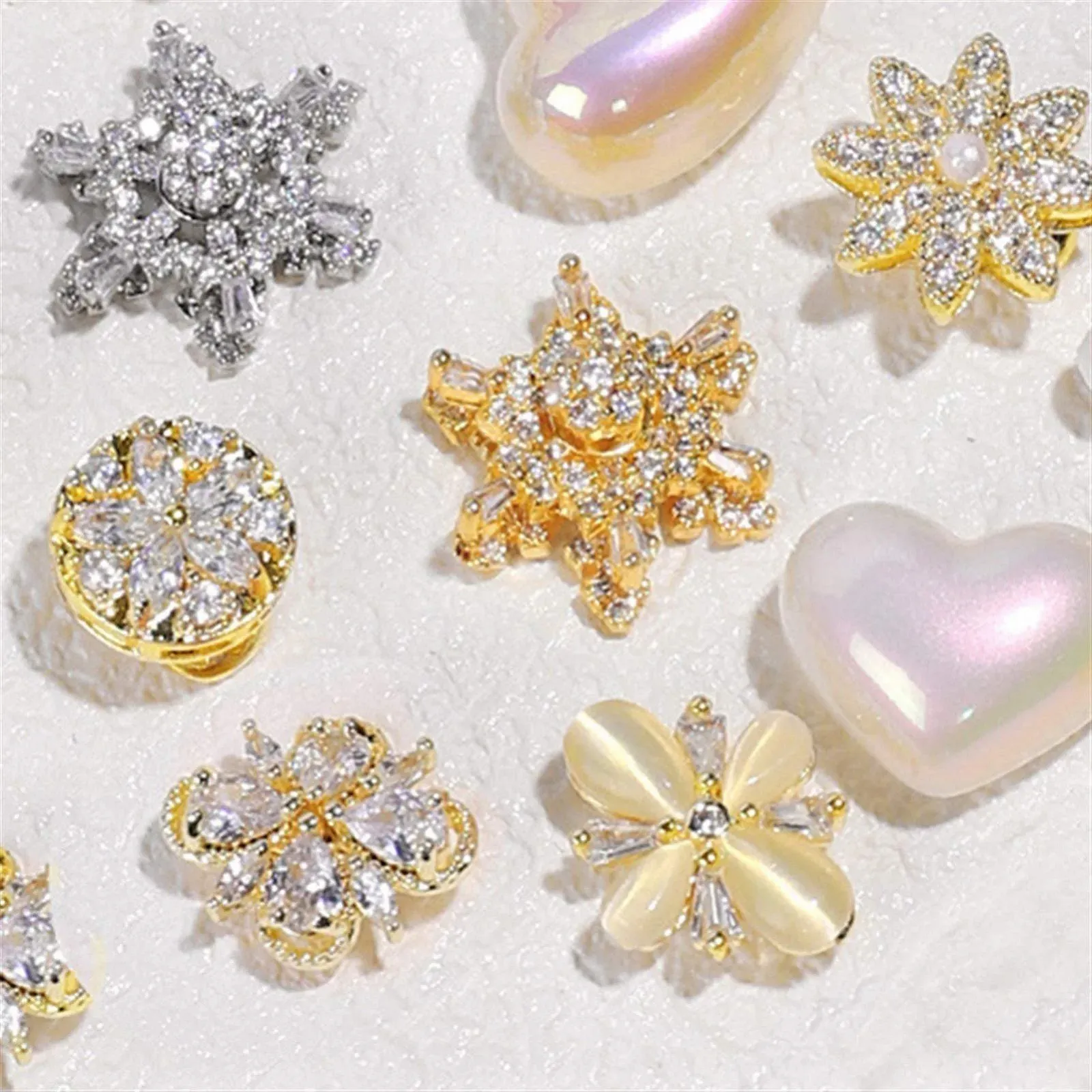 Украшение для ногтей Циркон 3D Роскошь Вращение Кристалл Бриллиант Маникюр своими руками 3 шт (Цвет: 05), фото №4