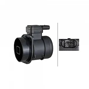 Витратомір повітря HELLA 8ET 358 095-061 для AUDI SEAT SKODA VW - Фото 1