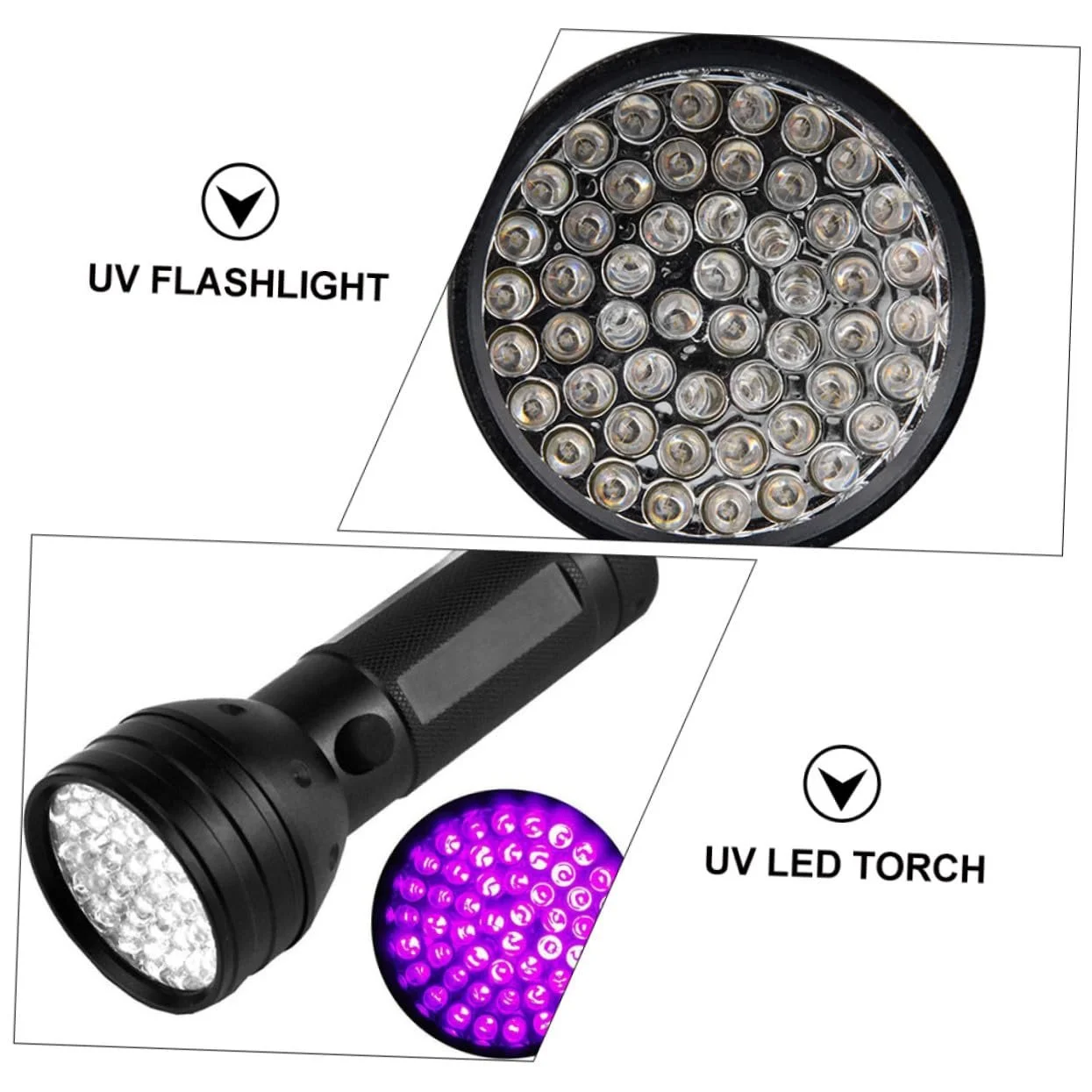 Ліхтар Veemoon LED UV Ультрафіолетовий ліхтарик Алюмінієвий сплав для кемпінгу Полювання Виявлення сечі домашніх тварин, фото №7